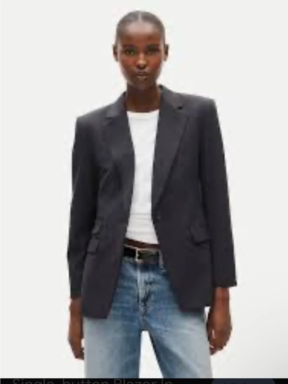 J Crew Single Button Light Wool Blazer